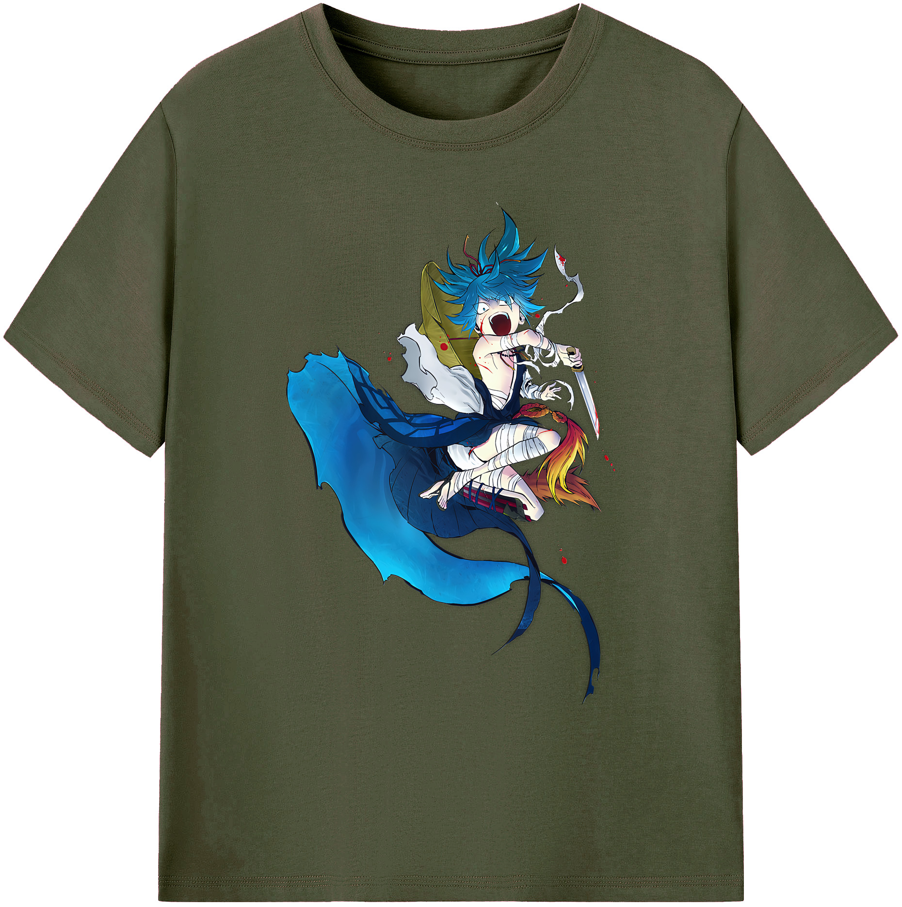 （画像用） 刀剣乱舞 Touken Ranbu 綿100％ メンズ半袖Tシャツ｜肌触りやわらか＆通気性